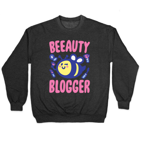 Beeauty Blogger White Print Pullover