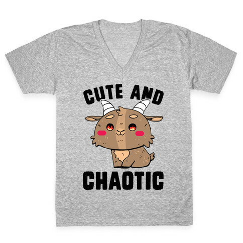 Cute and Chaotic V-Neck Tee Shirt