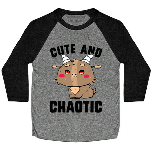 Cute and Chaotic Baseball Tee