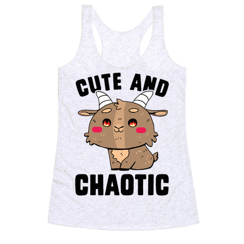 Cute and Chaotic Racerback Tank Top