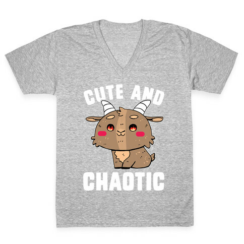 Cute and Chaotic V-Neck Tee Shirt