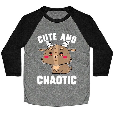 Cute and Chaotic Baseball Tee