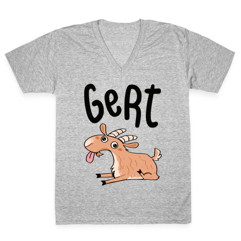 Gert Derpy Goat V-Neck Tee Shirt