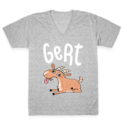 Gert Derpy Goat V-Neck Tee Shirt