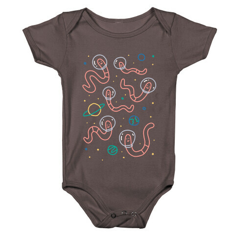 Worms In Space Baby One-Piece