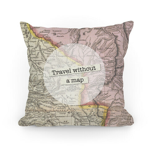 Travel Without A Map Pillow