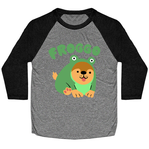 Froggo Doggo Frog Baseball Tee