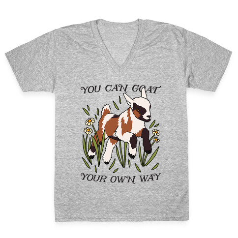 You Can Goat Your Own Way V-Neck Tee Shirt