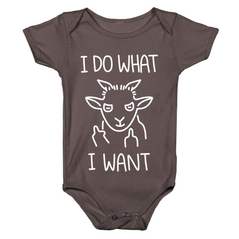 I Do What I Want (Goat) Baby One-Piece