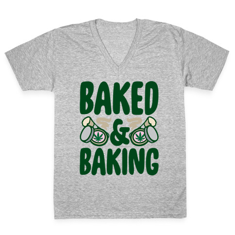 Baked & Baking  V-Neck Tee Shirt