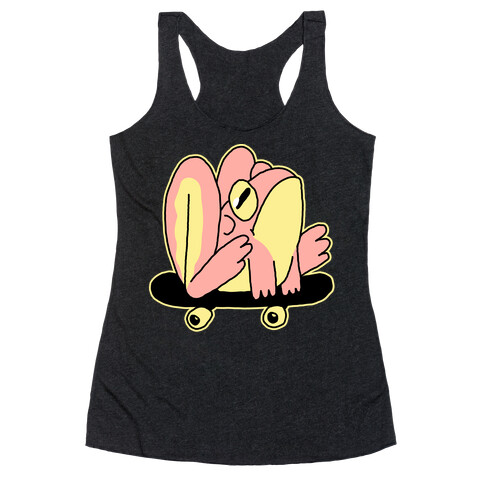 Skateboard Frog Racerback Tank Top