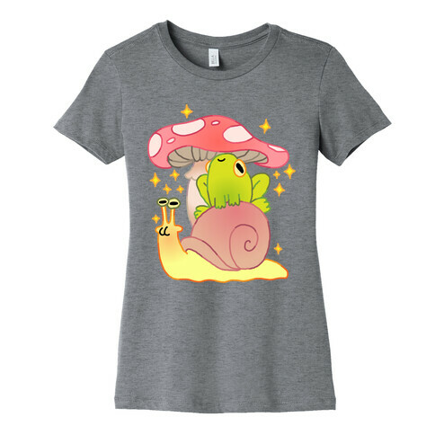 Cute Snail & Frog Womens T-Shirt