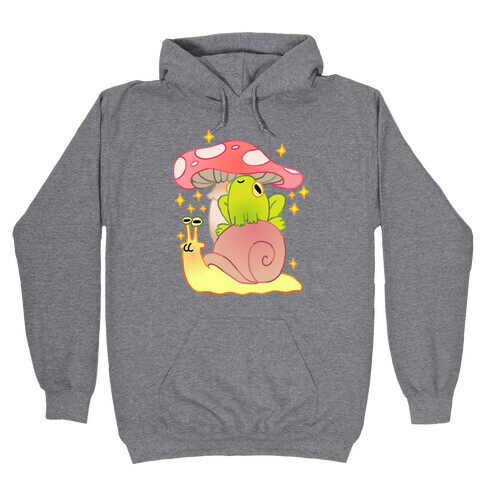 Cute Snail & Frog Hooded Sweatshirt