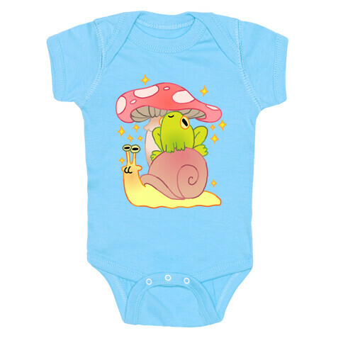 Cute Snail & Frog Baby One-Piece