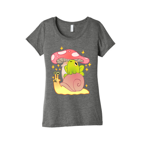 Cute Snail & Frog Womens T-Shirt