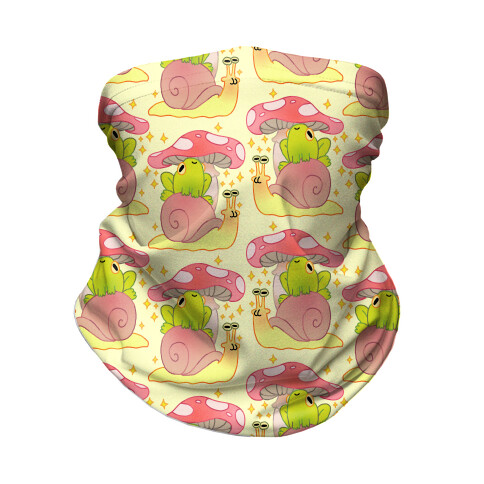 Cute Snail & Frog Neck Gaiter