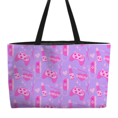 Kawaii Gamer Pattern Weekender Tote