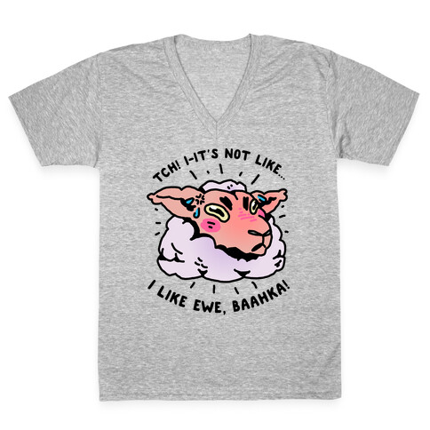 Tsundere Sheep V-Neck Tee Shirt