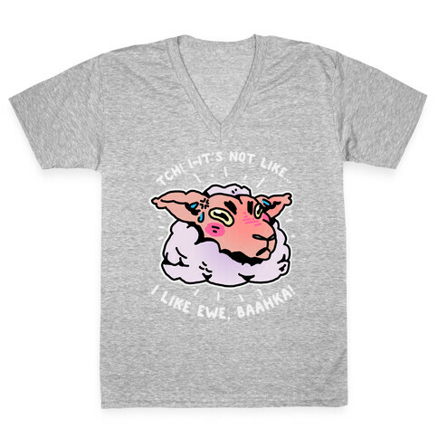 Tsundere Sheep V-Neck Tee Shirt