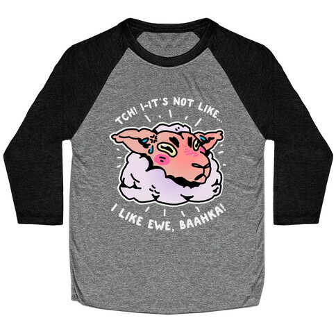 Tsundere Sheep Baseball Tee