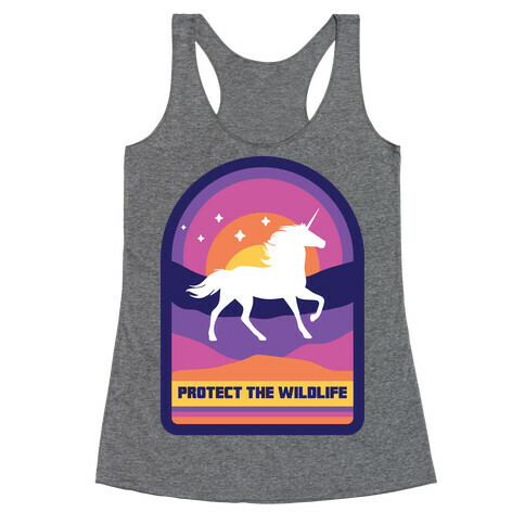 Protect The Wildlife (Unicorn) Racerback Tank Top