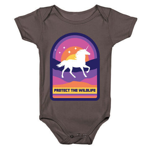 Protect The Wildlife (Unicorn) Baby One-Piece