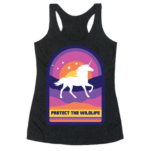 Protect The Wildlife (Unicorn) Racerback Tank Top