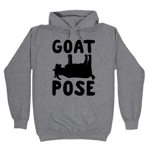 Goat Pose Hooded Sweatshirt