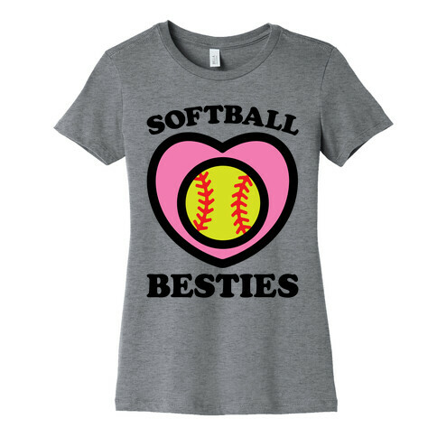 Softball Besties Womens T-Shirt