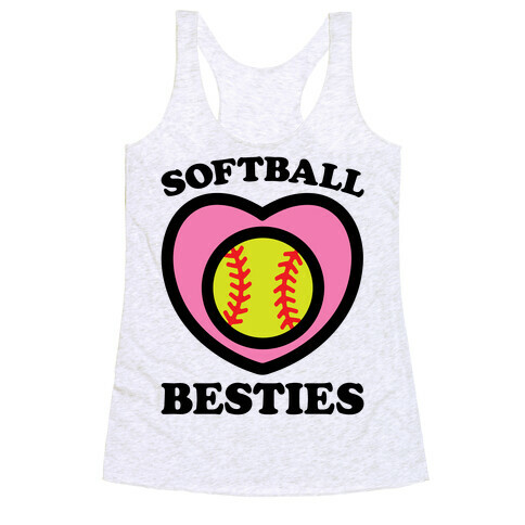 Softball Besties Racerback Tank Top