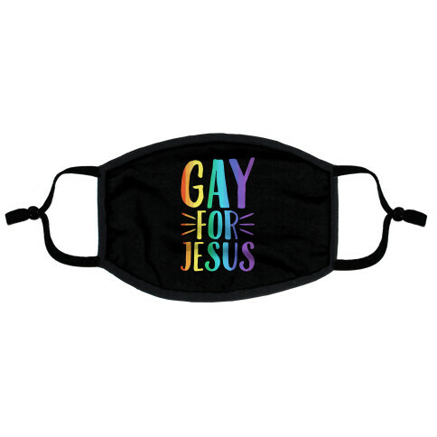 Gay For Jesus  Flat Face Mask
