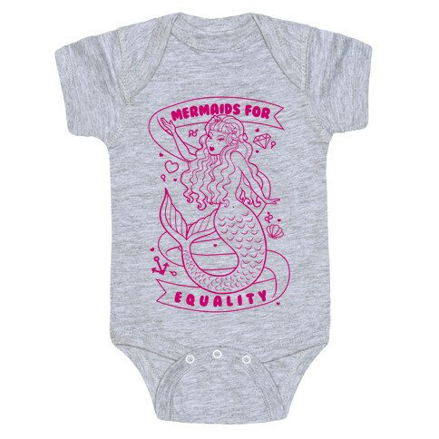 Mermaids For Equality Baby One-Piece