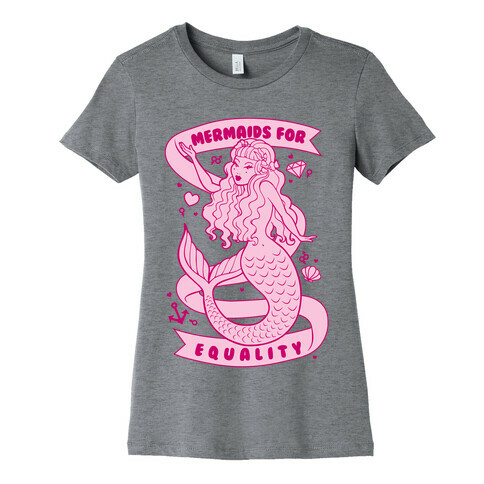 Mermaids For Equality Womens T-Shirt