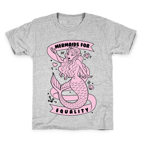 Mermaids For Equality Kids T-Shirt