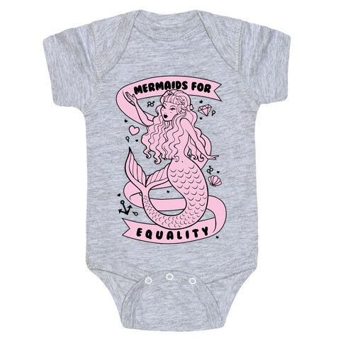 Mermaids For Equality Baby One-Piece