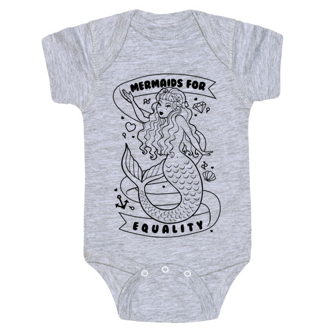 Mermaids For Equality Baby One-Piece