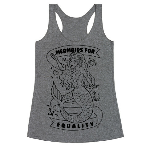 Mermaids For Equality Racerback Tank Top