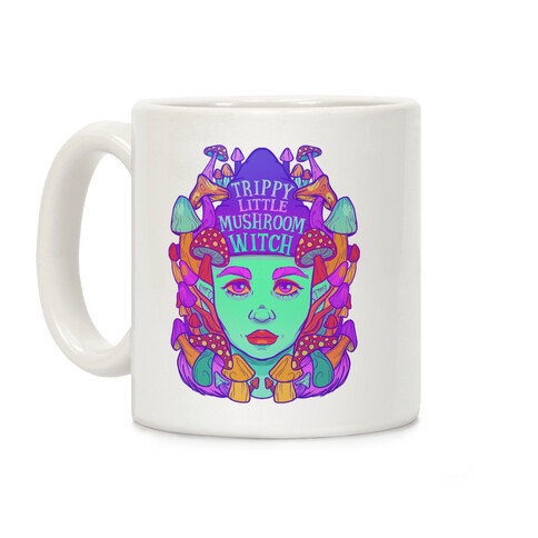 Trippy Little Mushroom Witch Coffee Mug