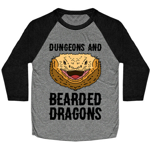 Dungeons And Bearded Dragons Baseball Tee