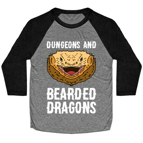 Dungeons And Bearded Dragons Baseball Tee