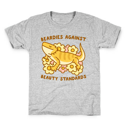 Beardies Against Beauty Standards Kids T-Shirt