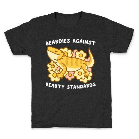 Beardies Against Beauty Standards Kids T-Shirt