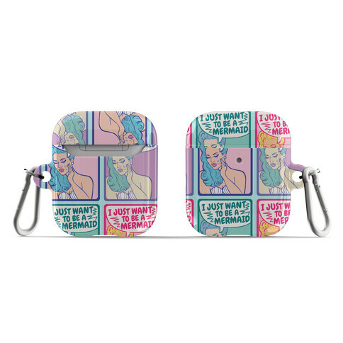 I Just Want To Be A Mermaid Pop Art AirPod Case
