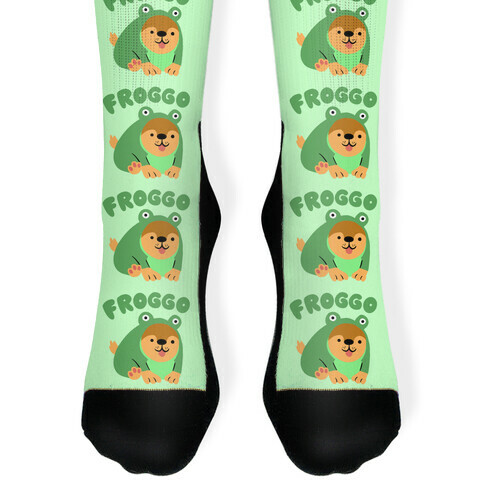 Froggo Doggo Frog Sock