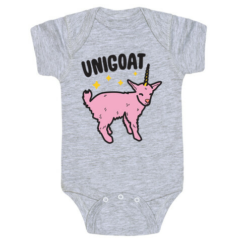 Unigoat Goat Unicorn Baby One-Piece