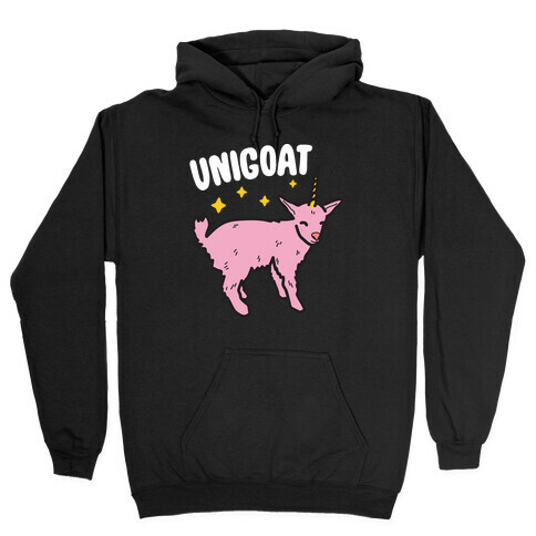 Unigoat Goat Unicorn Hooded Sweatshirt