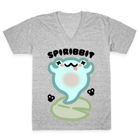 Spiribbit Ghost Frog Parody V-Neck Tee Shirt