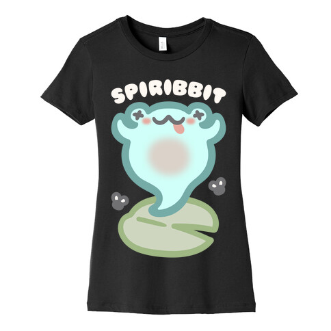 Spiribbit Ghost Frog Parody White Print Womens T-Shirt