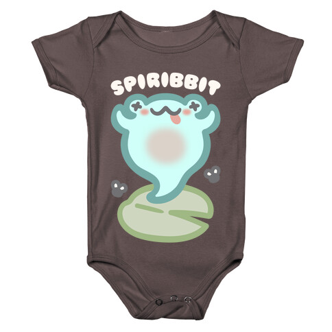 Spiribbit Ghost Frog Parody White Print Baby One-Piece