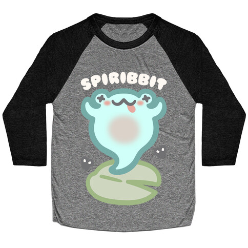 Spiribbit Ghost Frog Parody White Print Baseball Tee